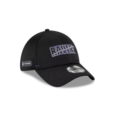 Baltimore Ravens Gorra | New Era NFL Official Summer Sideline 39thirty Stretch Fit Cap Mexico - Negros
